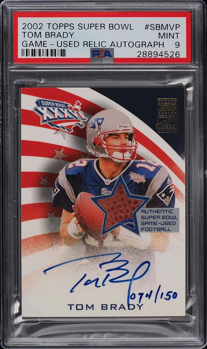 Tom Brady Football Card Lot – 100 Cards Including Autos, Relics, And Star Players
